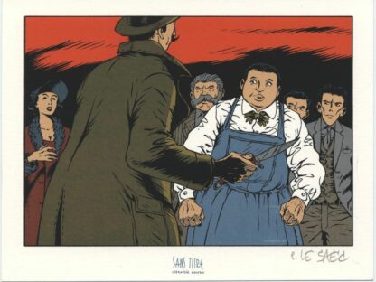 Le Saec, Ce qui est à nous, Ex-libris sérigraphié signé, Affrontement