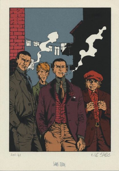 Le Saec, Ce qui est à nous, Ex-libris sérigraphié signé, Le gang
