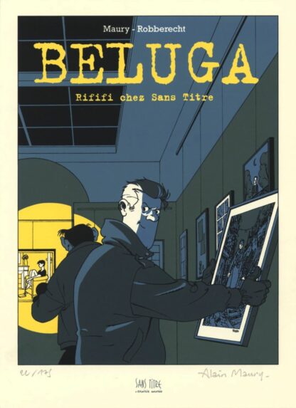 Maury, Beluga, Ex-libris offset signé, Rififi chez Sans Titre