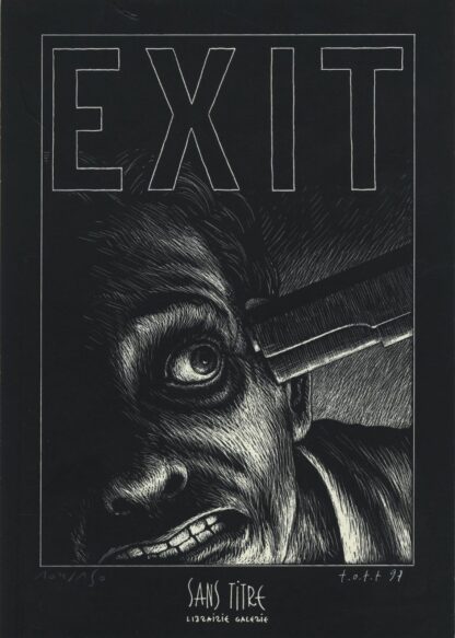 Ott, Ex-libris offset signé, Exit