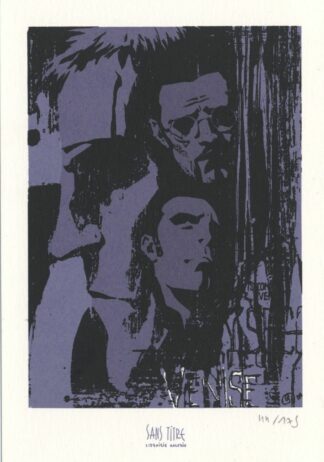 Parel, 7 Secondes, Ex-libris sérigraphié signé, Visages