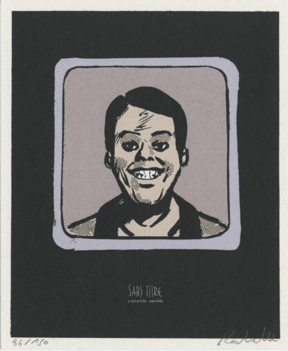 Rochette, Le Transperceneige, Ex-libris sérigraphié signé Sourire
