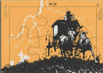 Rossi, Jim Cutlass, Ex-libris sérigraphié signé, Diligence
