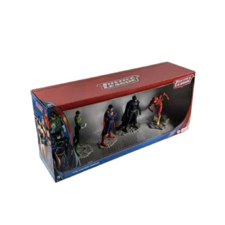 Justice Leage Boxset 4 Figurines Batman Superman Lantern Flash Schleich 22515