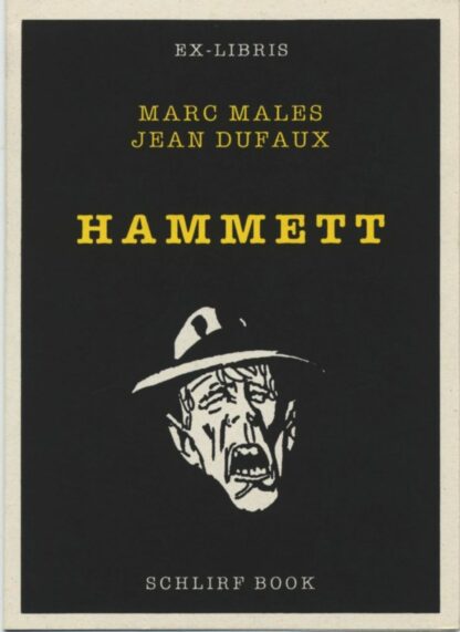 Malès, Hammett, Ex-libris sérigraphié signé, tête