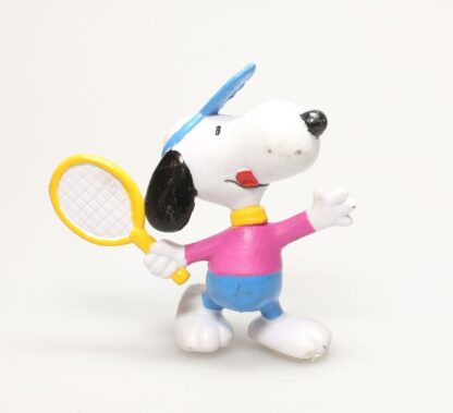 Snoopy, Figurine en plastique, joueur de Tennis