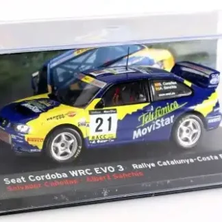 Seat Cordoba WRC EVO 3 Rally Catalunya 2001 - S. Canellas - A. Sanchis : Voiture miniature 1/43-2