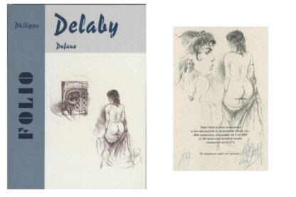 Delaby, Murena, Carnet de croquis signé, Ex-libris en néerlandais