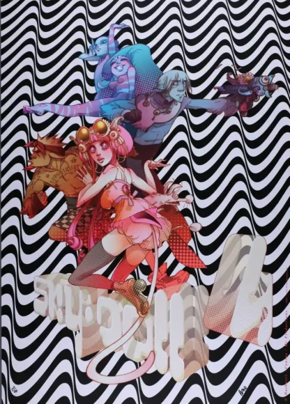 Sky-Doll affiche offset signée Barbucci Canepa Bruno Graff