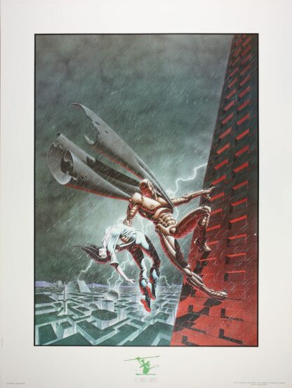 Caza, Affiche offset, La cité des robots