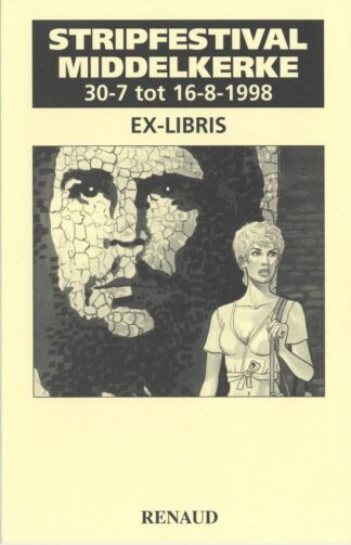 Renaud, Jessica Blandy, Ex-libris offset signé, Jessica et Fidel