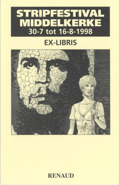Renaud, Jessica Blandy, Ex-libris offset signé, Jessica et Fidel