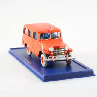 Jeep Willys Overland Station Wagon pompiers Tintin Atlas 1/43
