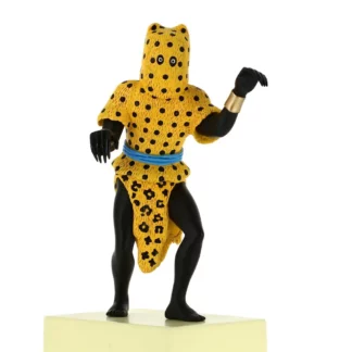 statuette tintin homme leopard musee imaginaire moulinsart