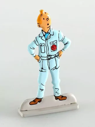Figurine Tintin métal relief Objectif Lune