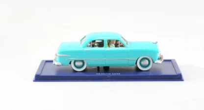 Ford Custom turquoise 1949 Tintin Objectif Lune Atlas 1/43