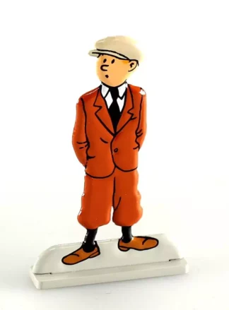 Figurine Tintin métal relief L’Oreille cassée