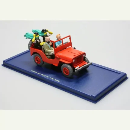 Jeep Willys MB rouge Tintin au pays de l’or noir Atlas 1/43