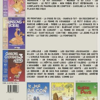 Humour coquin Malik Bd à prix mini Chansons à boire Chansons cochonnes Tome 3