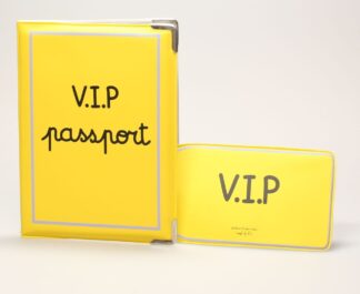 Protège passeport + porte etiquette de bagage : VIP