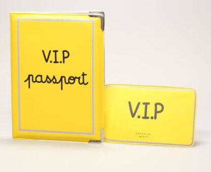 Protège passeport + porte etiquette de bagage : VIP