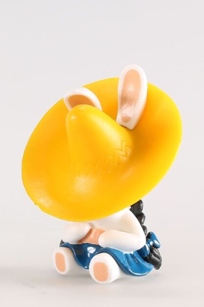 Lapin Crétin, Figurine en plastique, Autour du Monde, Mexique (sieste chapeau jaune)