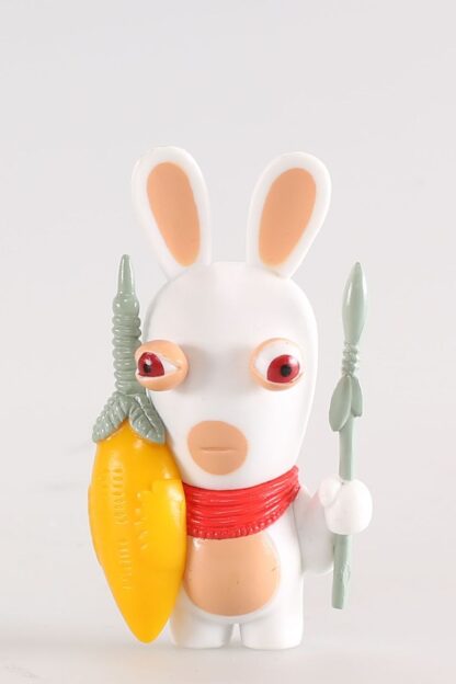 Lapin Crétin, Figurine en plastique, Autour du Monde, Afrique du Sud (Lance et bouclier)