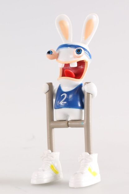 Lapin Crétin, Figurine en plastique, Athlète (barrière)
