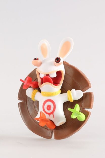 Lapin Crétin, Figurine en plastique, Joueur de flèchettes (pris au jeu)
