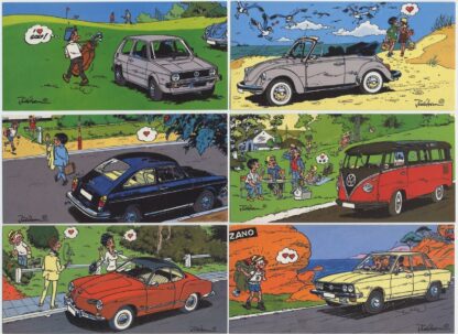 Jidehem, Starter, Assortiment de 6 cartes éditées pour les 50 ans de VW