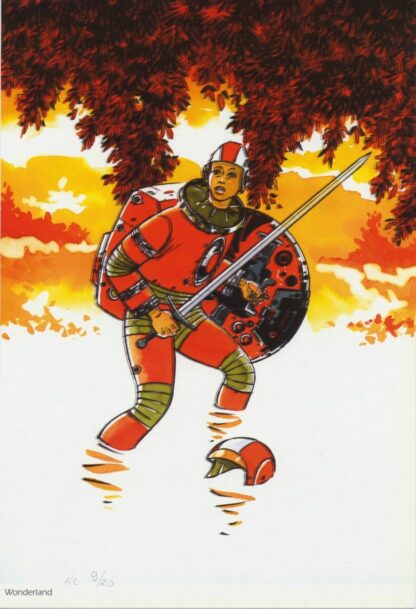 Marvano, La guerre éternelle, Ex-libris offset signé, Dans le champ de stase
