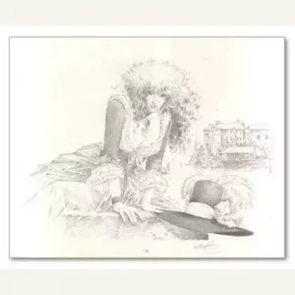 XIII affiche signée William Vance femme assise herbe