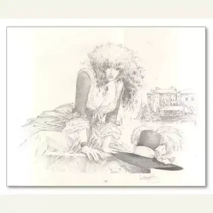 XIII affiche signée William Vance femme assise herbe