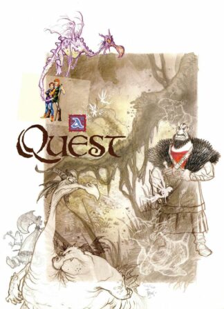 Frank Pé, A Quest, Affiche offset signée