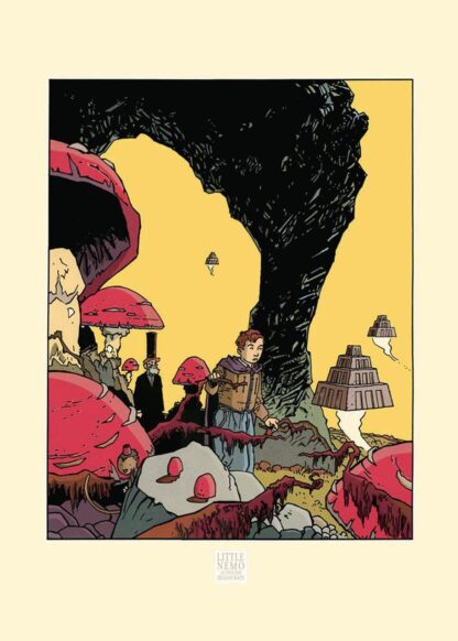 Marchand, Moebius, Sérigraphie numérotée signée, Little Nemo au pays des Ziggourats