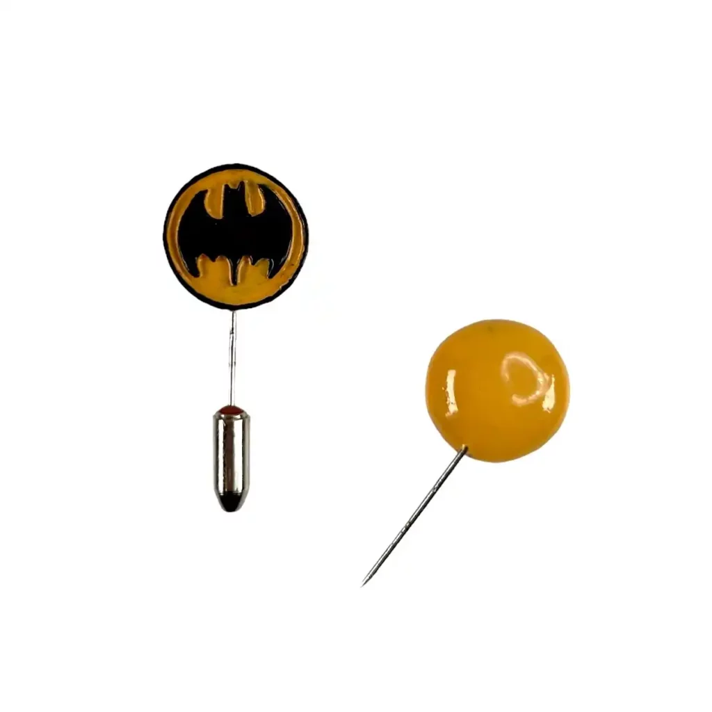épinglette batman pixi écusson rond métal peint à la main