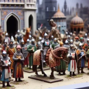 Figurines Miniatures Moyen Age Chevaliers