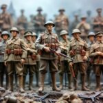 Figurines Miniatures en métal de la Première Guerre Mondiale