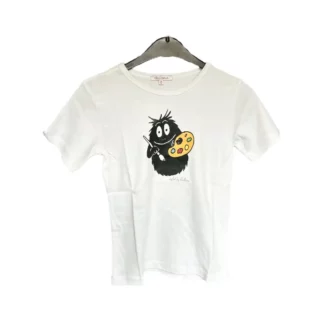 T-shirt Enfant Barbapapa Peintre manches courtes blanc : taille 140/146