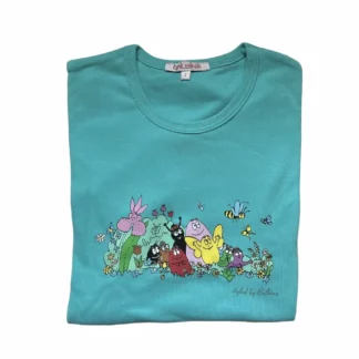 T-shirt Femme Barbapapa Famille manches longues turquoise : taille S