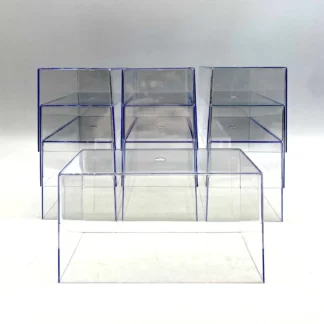 boîtes plexi 1/43 sans socle noir lot 10