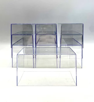 boîtes plexi 1/43 sans socle noir lot 10
