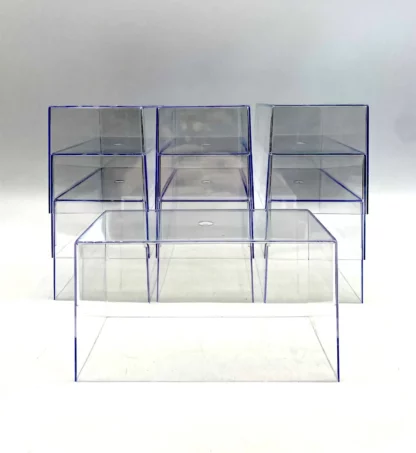 boîtes plexi 1/43 sans socle noir lot 10