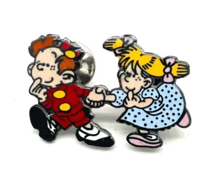 Pin's Petit Spirou avec Suzette