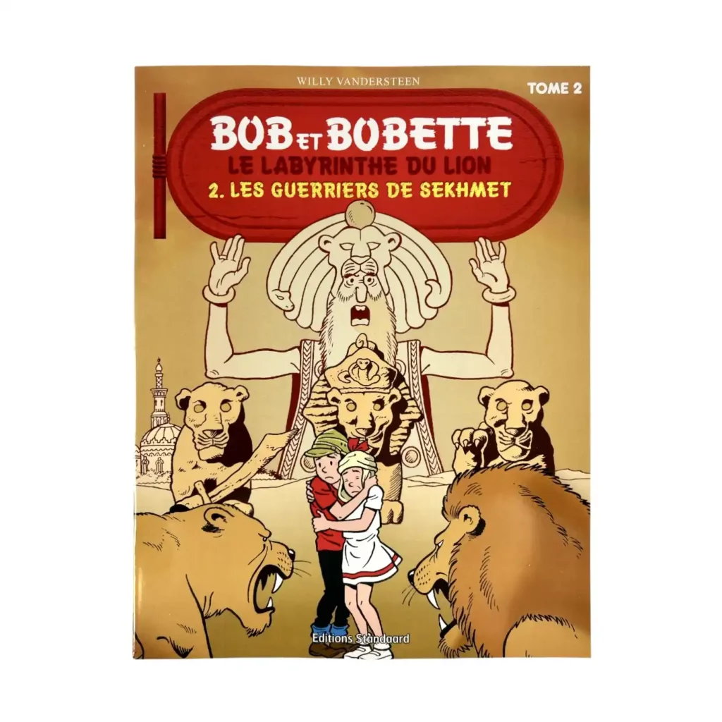 Bob et Bobette, Vandersteen, Album publicitaire offerts par Delhaize, Le labyrinthe du Lion , T2 Les guérriers de Sekhmet