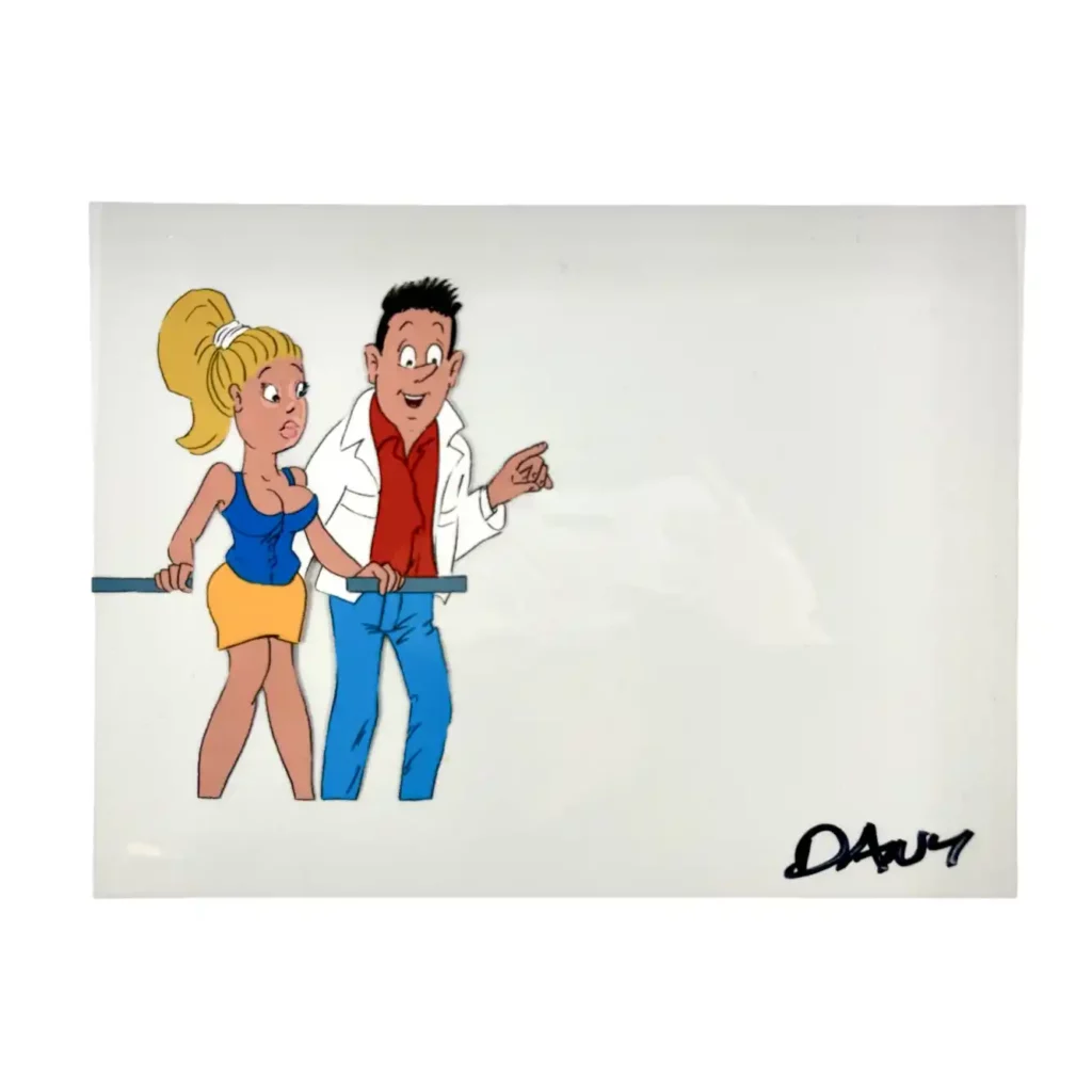 Dany : Cello original réalisé pour un dessin animé : Signé