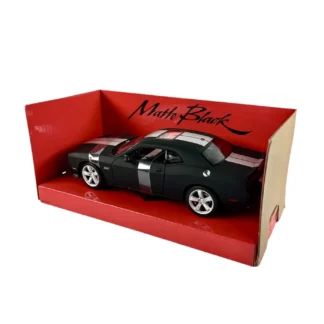 Dodge Challenger SRT Hemi Coupé 2012 : Matte Black : Welly : Voiture miniature 1/24