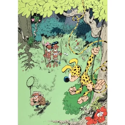 Affiche Marsupilami chasseur Franquin