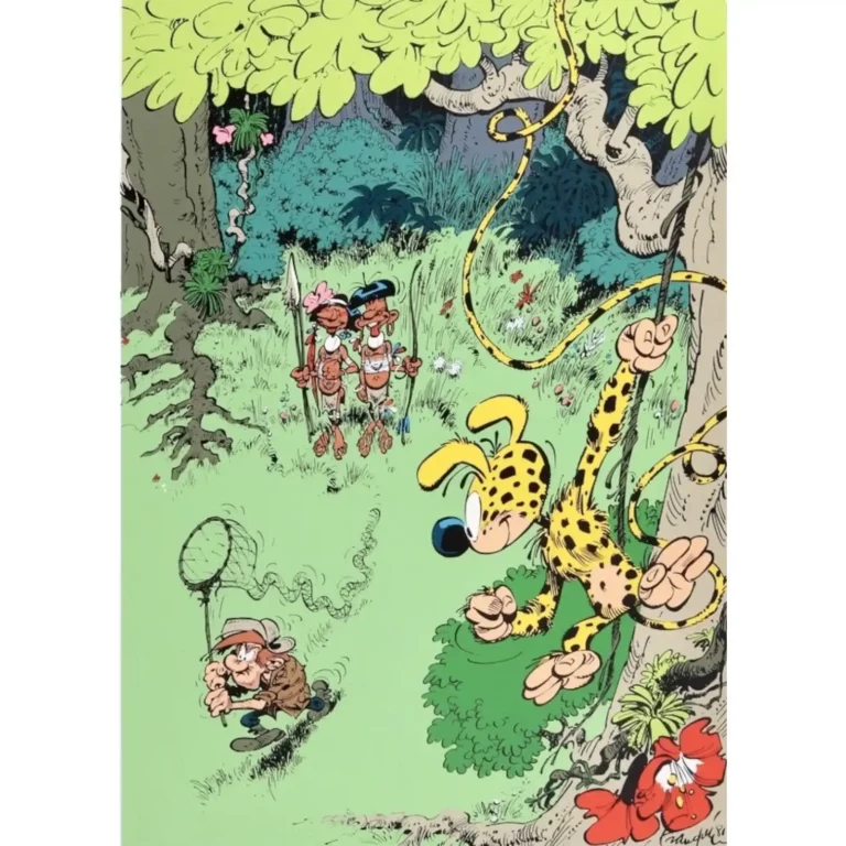 Affiche Marsupilami chasseur Franquin
