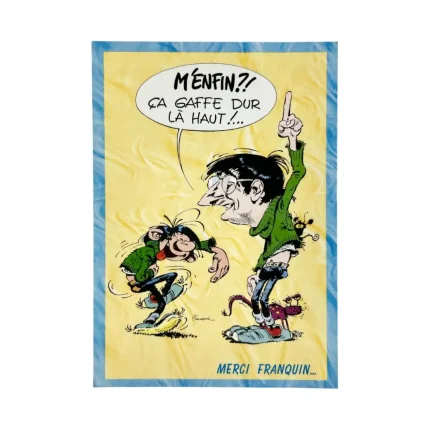Gaston lagaffe : Carte postale : Hommage à Franquin ”M’enfin?! Ca gaffe dur là haut !” ID : 3755